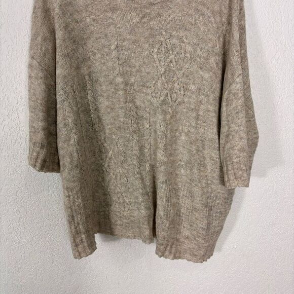 Ischiko Light Brown Wool Blend Pullover Sweater Size 2 - Picture 4 of 7